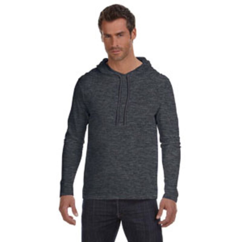 Adult Lightweight Long-Sleeve Hooded T-Shirt Thumbnail