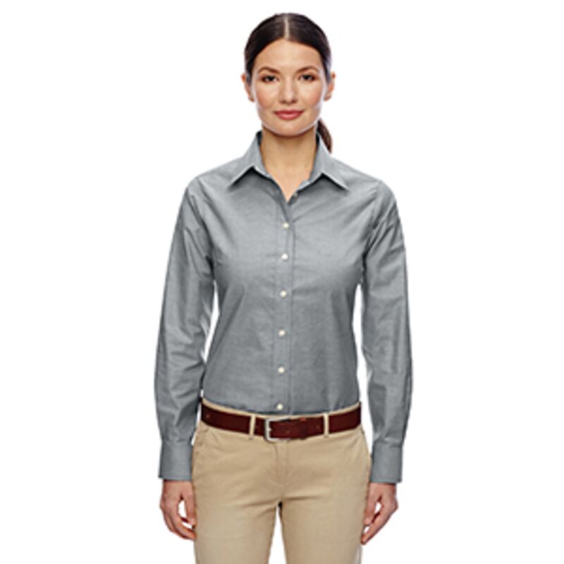 Ladies' Long-Sleeve Oxford with Stain-Release Thumbnail