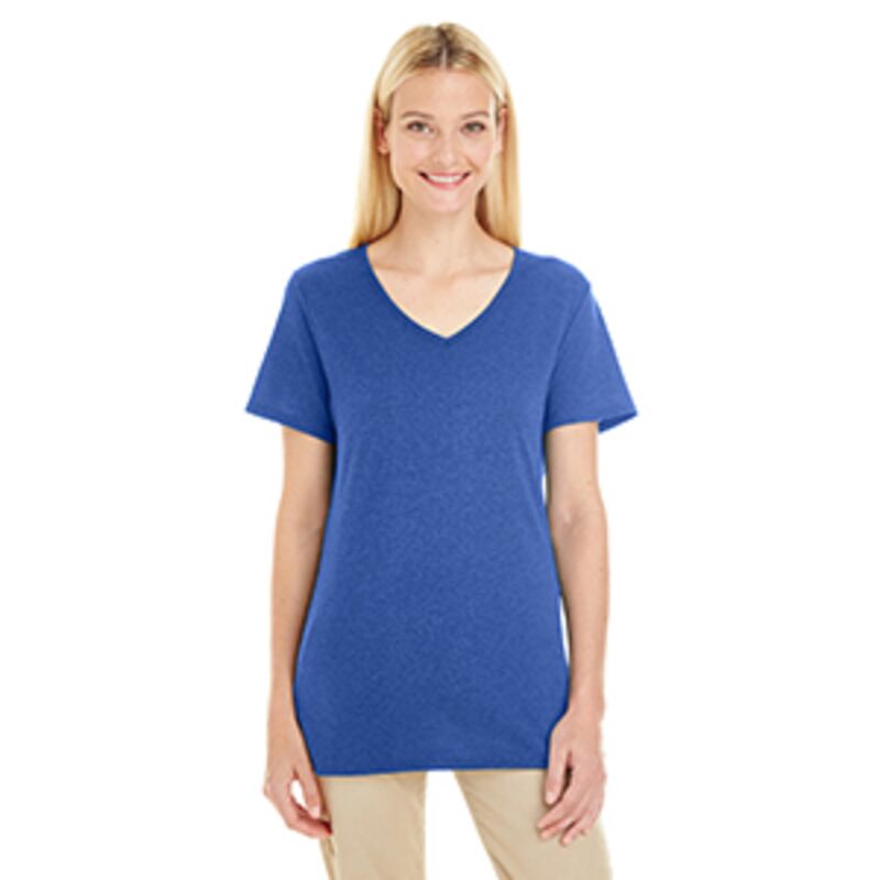 Ladies' 4.5 oz. TRI-BLEND V-Neck T-Shirt Thumbnail