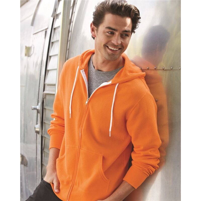 Unisex Lightweight Full-Zip Hooded Sweatshirt Thumbnail