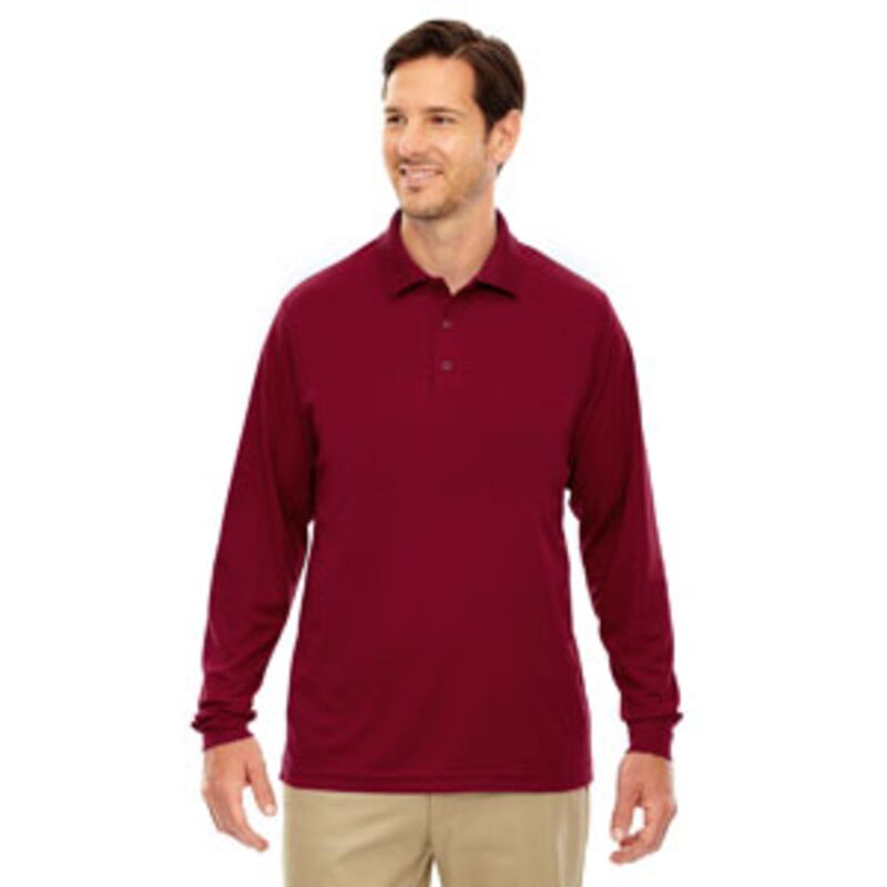 Ash City - Core 365 Men's Pinnacle Performance Long-Sleeve Piqué Polo Thumbnail