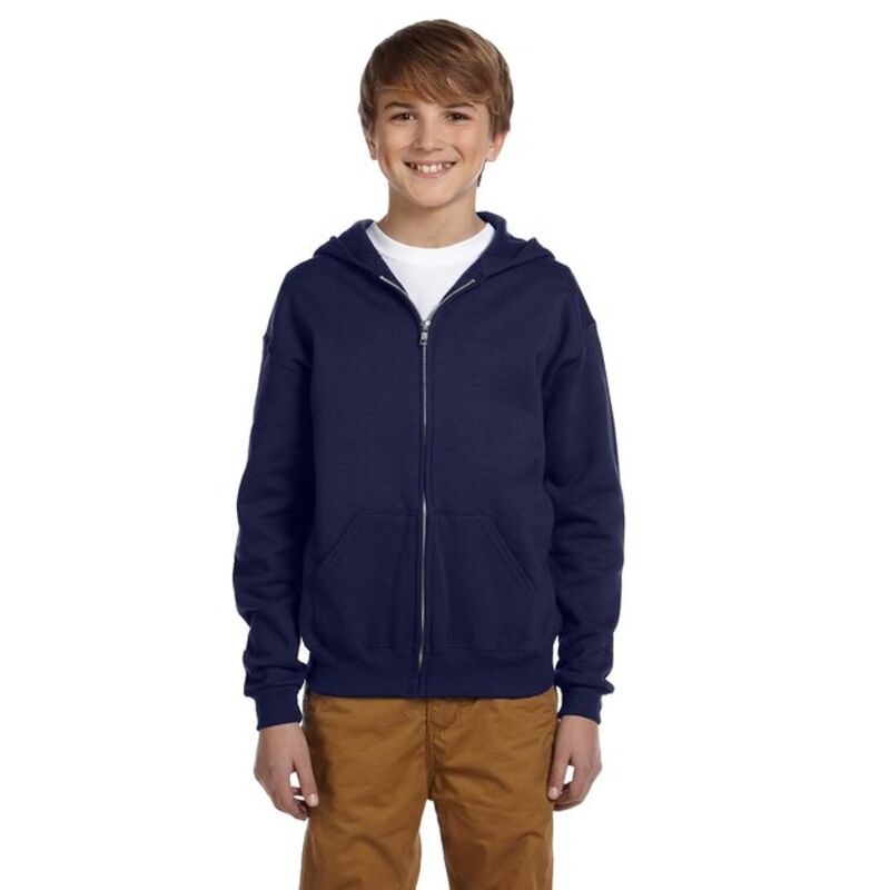 Jerzees Youth 8 oz. NuBlend® Fleece Full-Zip Hood Thumbnail