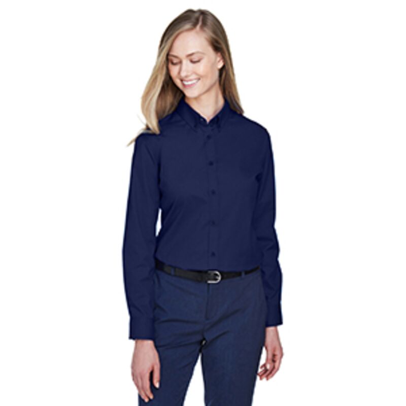 Core 365 Ladies' Operate Long-Sleeve Twill Shirt Thumbnail