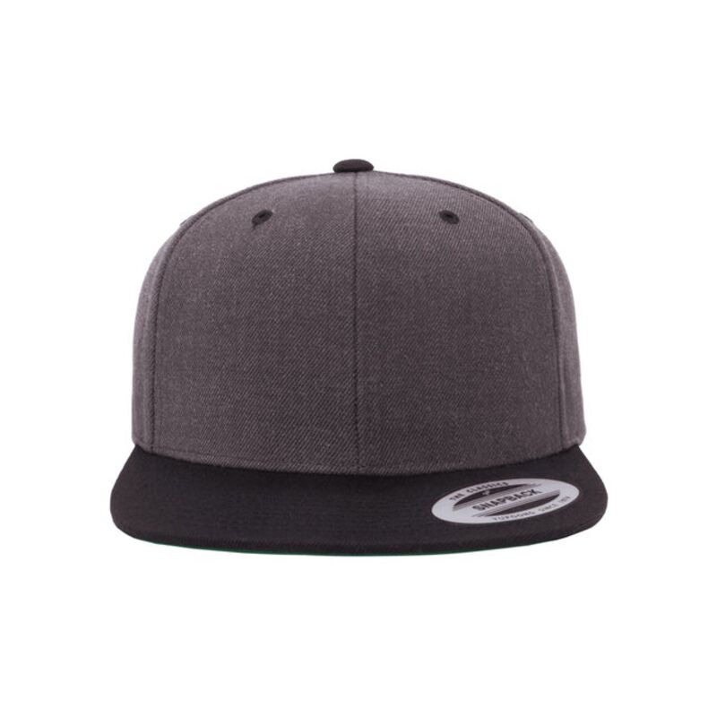Adult 6-Panel Structured Flat Visor Classic Two-Tone Snapback Thumbnail